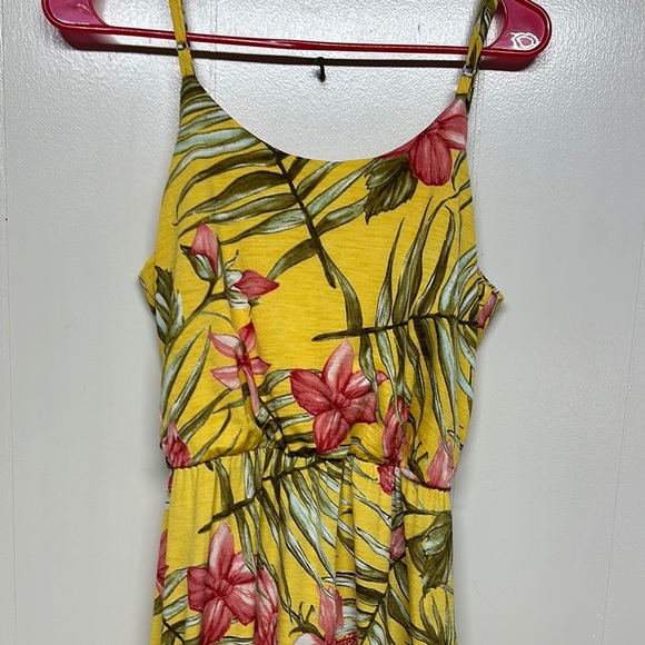 NAIF Anthropology Yellow Pink Maxi Sundress Resort Wear - Picture 10 of 10